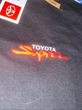 Toyota Supra Black and red graphic Short Sleeve Tee